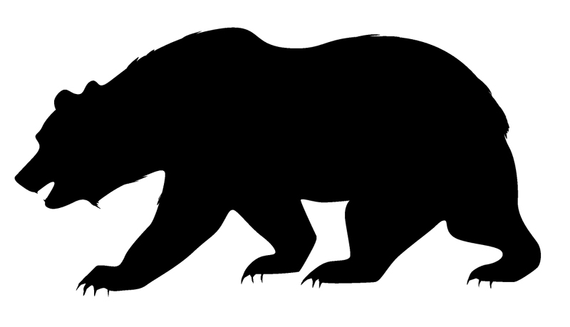 Black Bear Window Sticker Decal 6"h