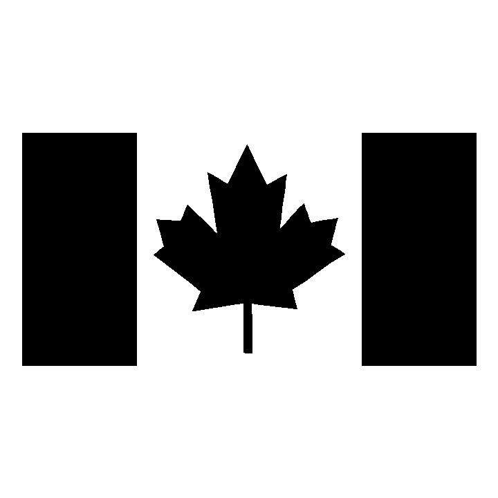 Canada Flag Window Sticker Decal 6"